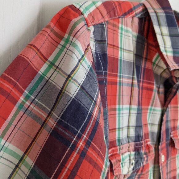 OLD Navy Cotton Men Plaid Shirt Size Small @D - Picture 2 of 7